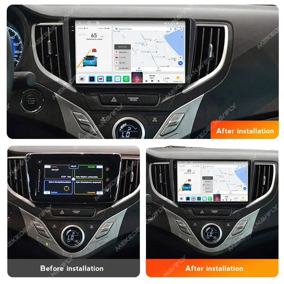 Combo RADIO + BISEL - Suzuki Baleno 2015-2018 - 4GB RAM + 64GB ROM - Pantalla QLED