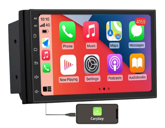 Radio pantalla 7" android auto y apple carplay 2gb 32gb + Cámara de reversa + Lleva tu auto a otro nivel