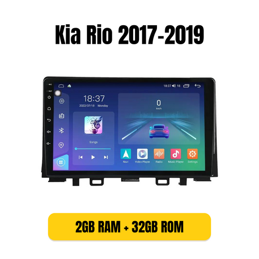 Combo RADIO + BISEL - Kia Rio 2017-2019 - 2GB RAM + 32GB ROM - Pantalla IPS