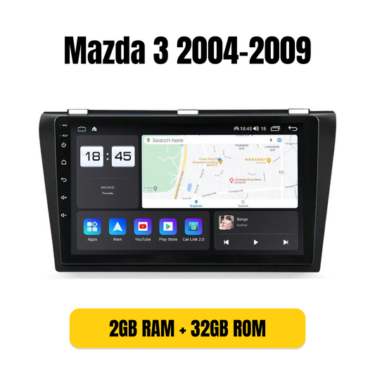 Combo RADIO + BISEL - Mazda 3 2004-2009 - 2GB RAM + 32GB ROM - Pantalla IPS