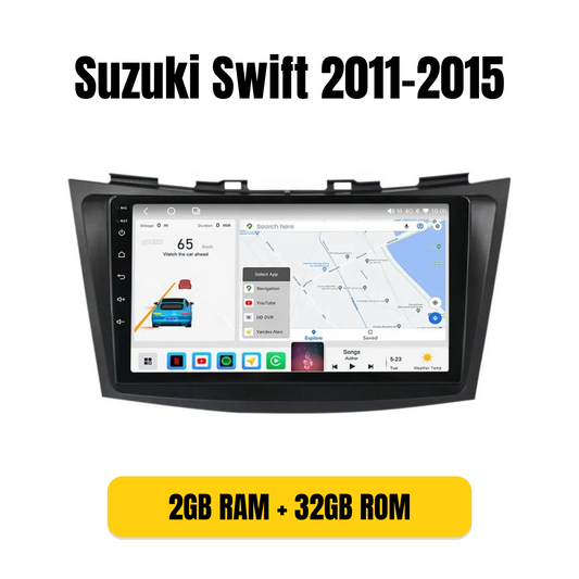 Combo RADIO + BISEL - Suzuki Swift 2011-2015 - 2GB RAM + 32GB ROM - Pantalla IPS