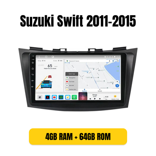 Combo RADIO + BISEL - Suzuki Swift 2011-2015 - 2GB RAM + 32GB ROM - Pantalla IPS