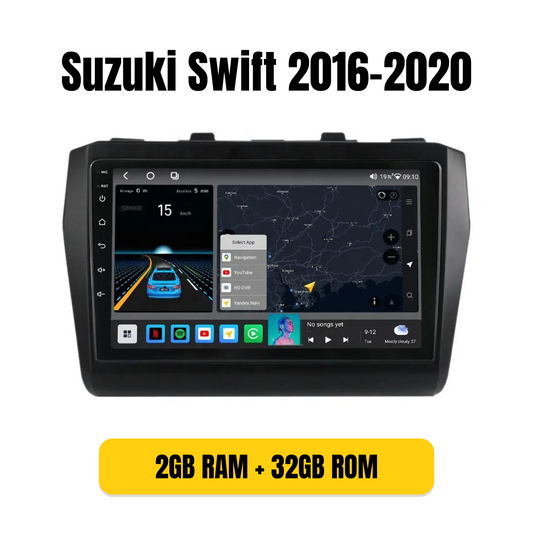 Combo RADIO + BISEL - Suzuki Swift 2016-2020 - 2GB RAM + 32GB ROM - Pantalla IPS